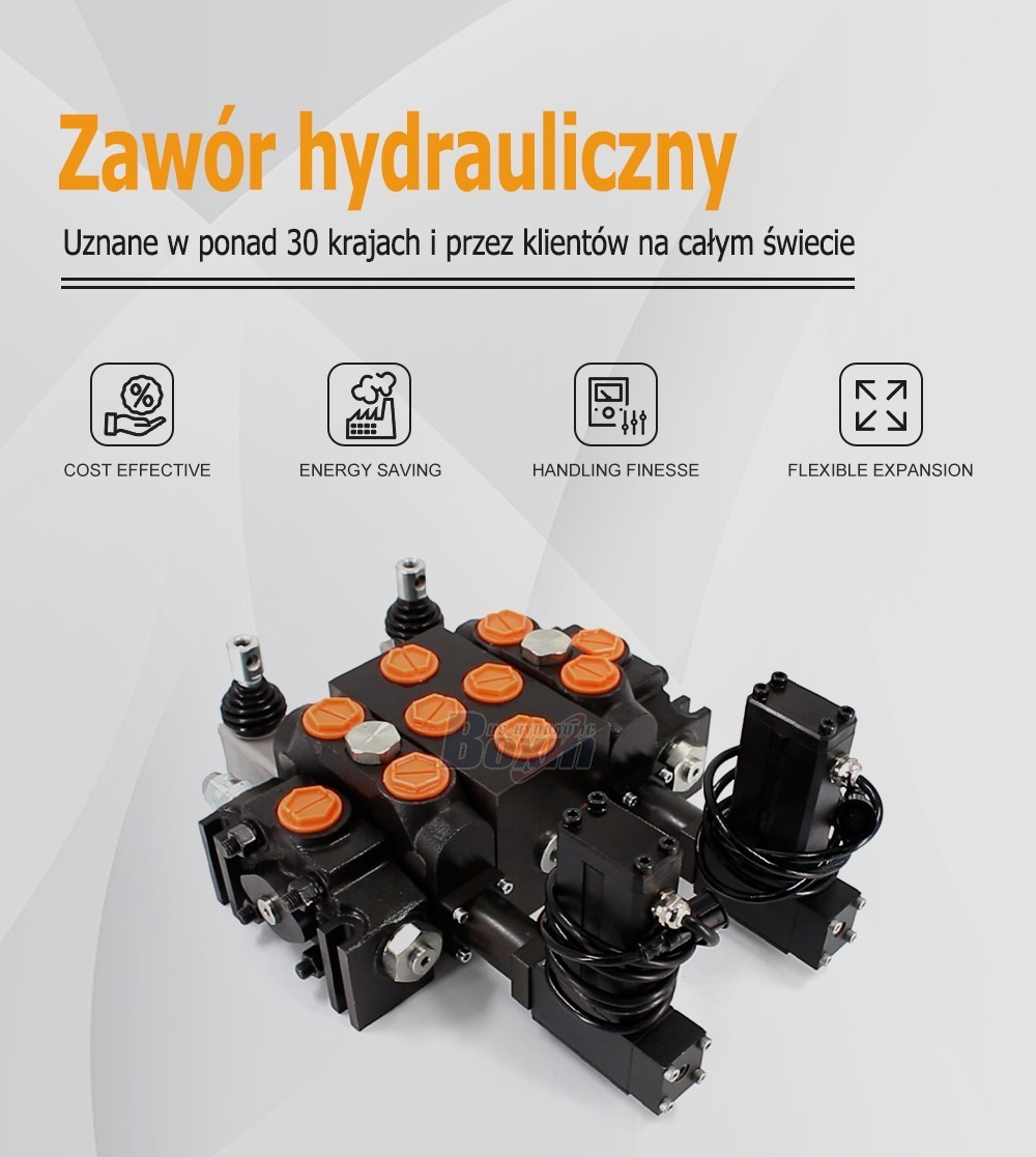 DCV200 Series Electric Motor Driven 2 Spool Sectional Hydraulic Valve